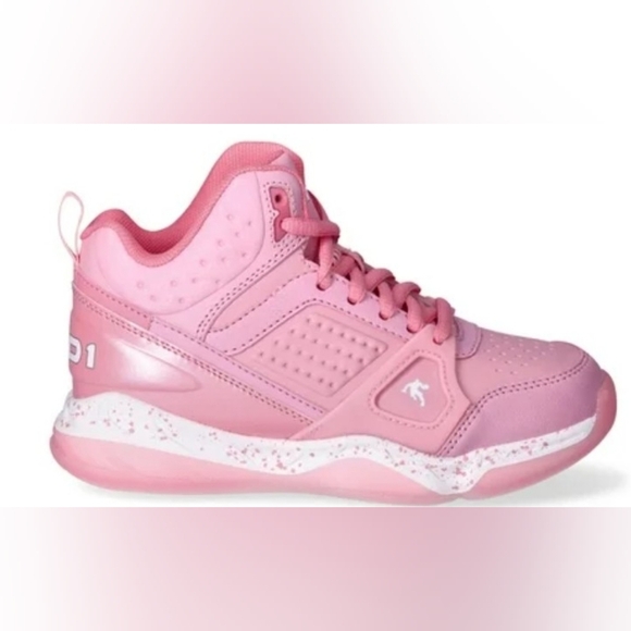 And1 Girls pink and white High Top sneakers size 1. - Picture 7 of 9